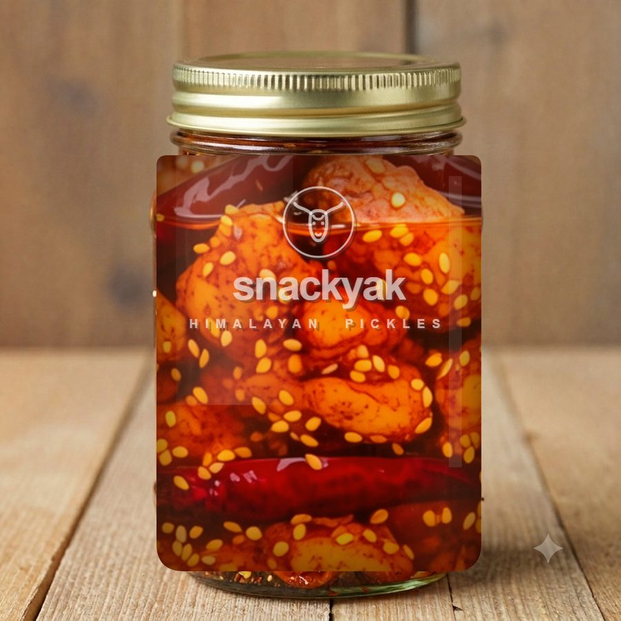 Jar of Himalayan chicken pickle